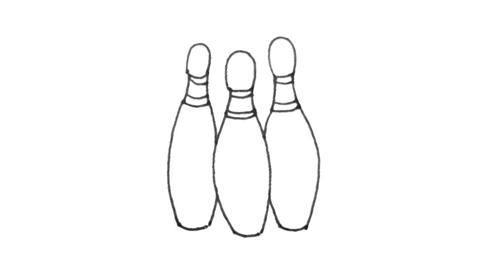 保龄球简笔画画法步骤