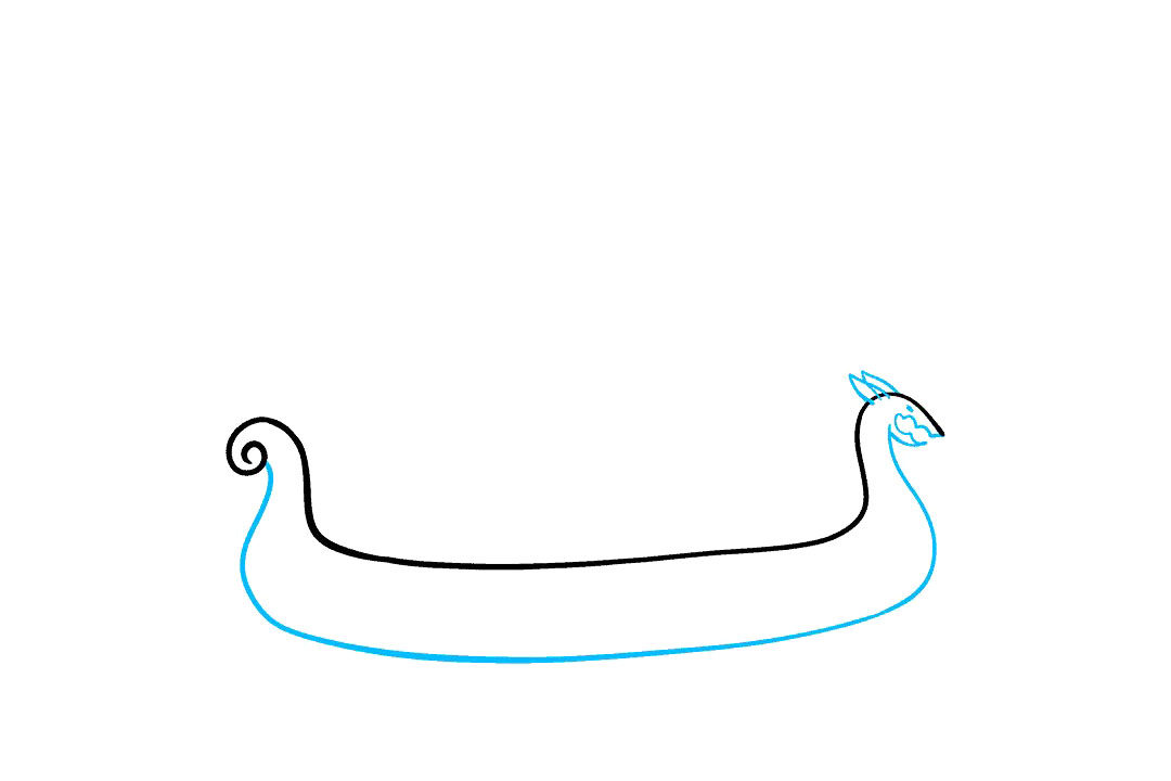 如何画海盗船简笔画