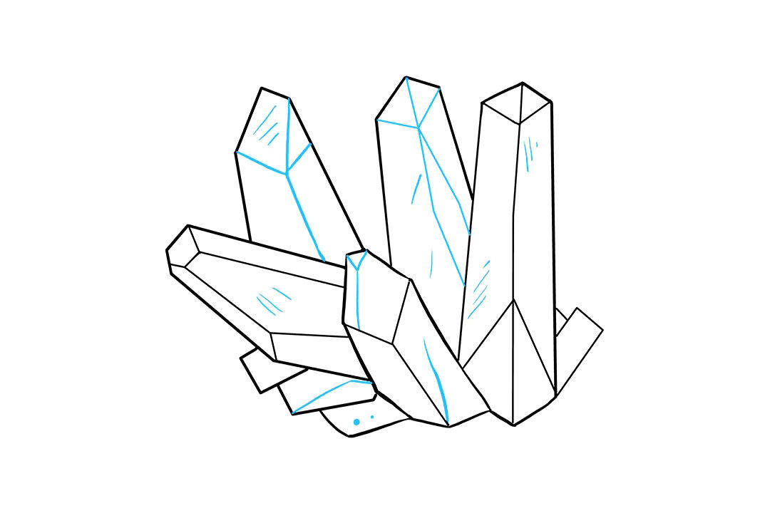 水晶怎么画