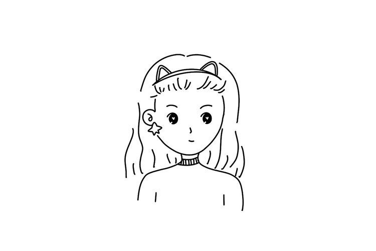 三八节女神简笔画教程