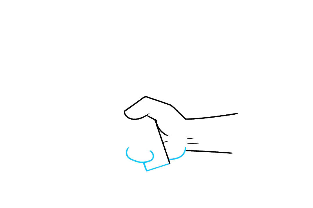 持剑的手怎么画