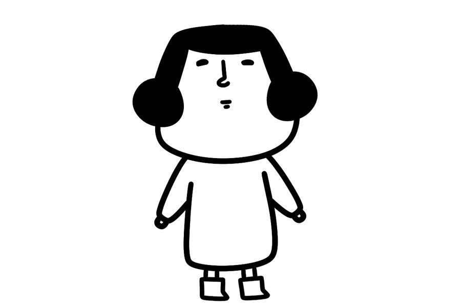 雨中的妈妈怎么画