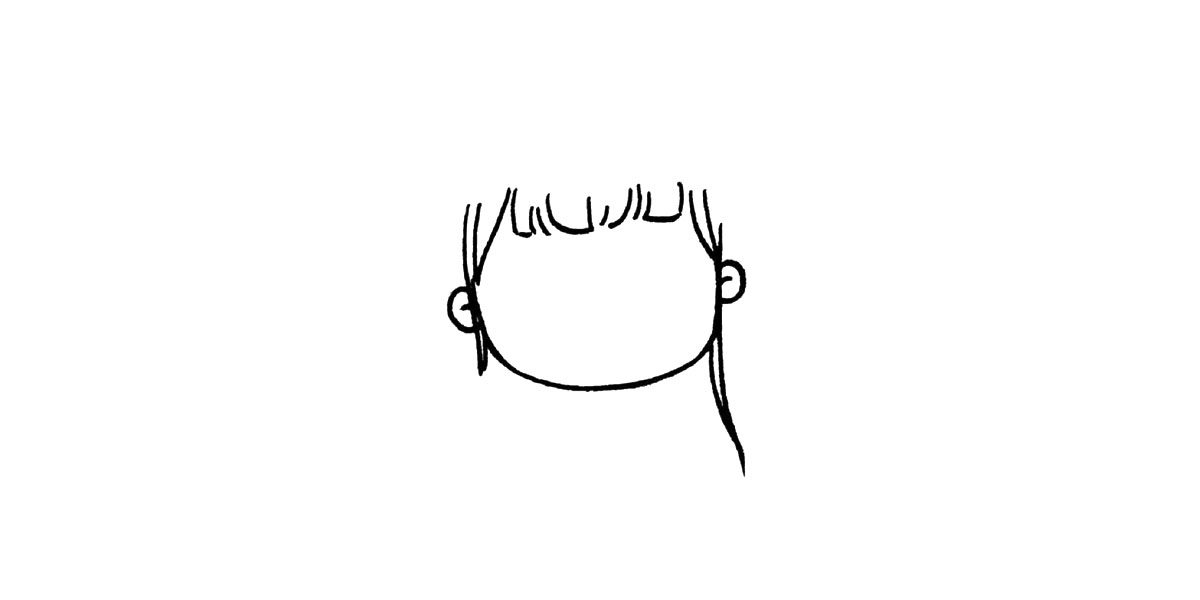 拿着糖葫芦的国风小女孩简笔画画法步骤