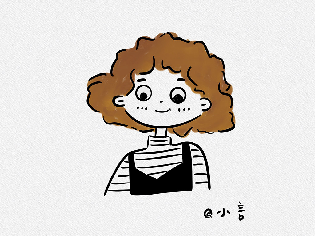 学画可爱小女孩简笔画
