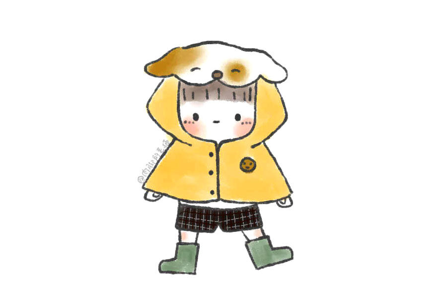 穿雨衣的幼稚园崽崽