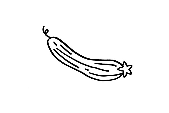 丝瓜怎么画