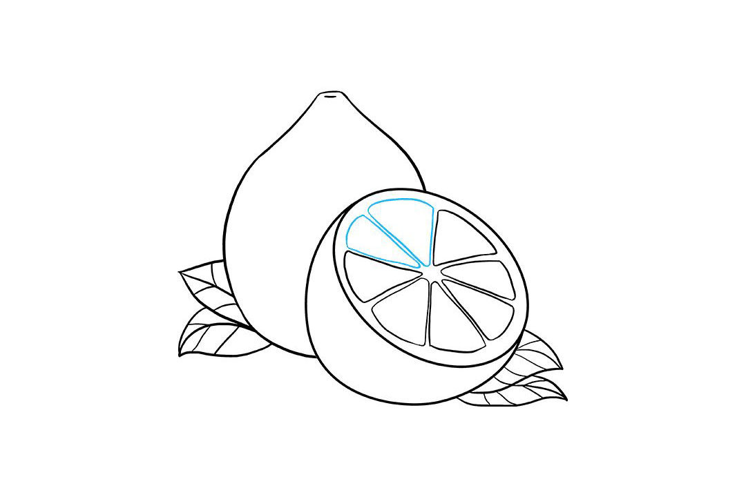 如何画柠檬简笔画