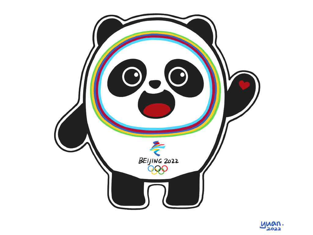 2022冬奥吉祥物 冰墩墩简笔画教程