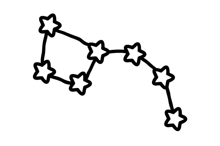 宇宙星球简笔画图片