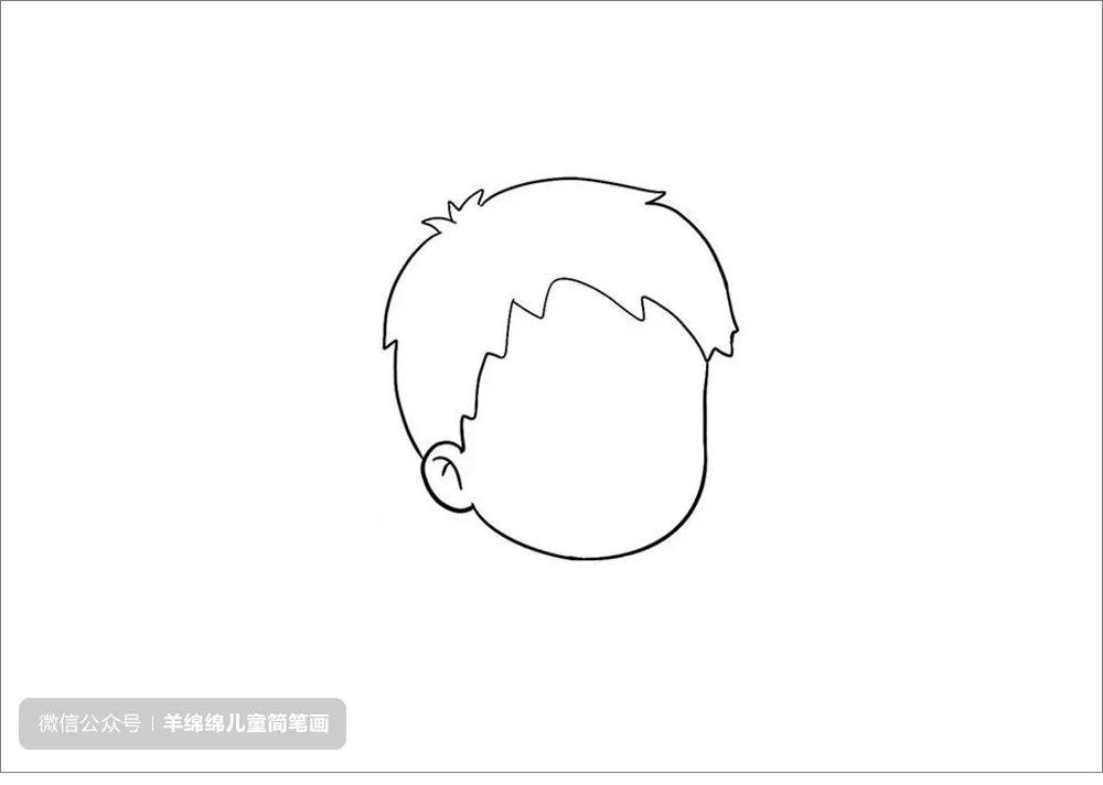 拒绝毒品，禁毒主题儿童简笔画画法步骤