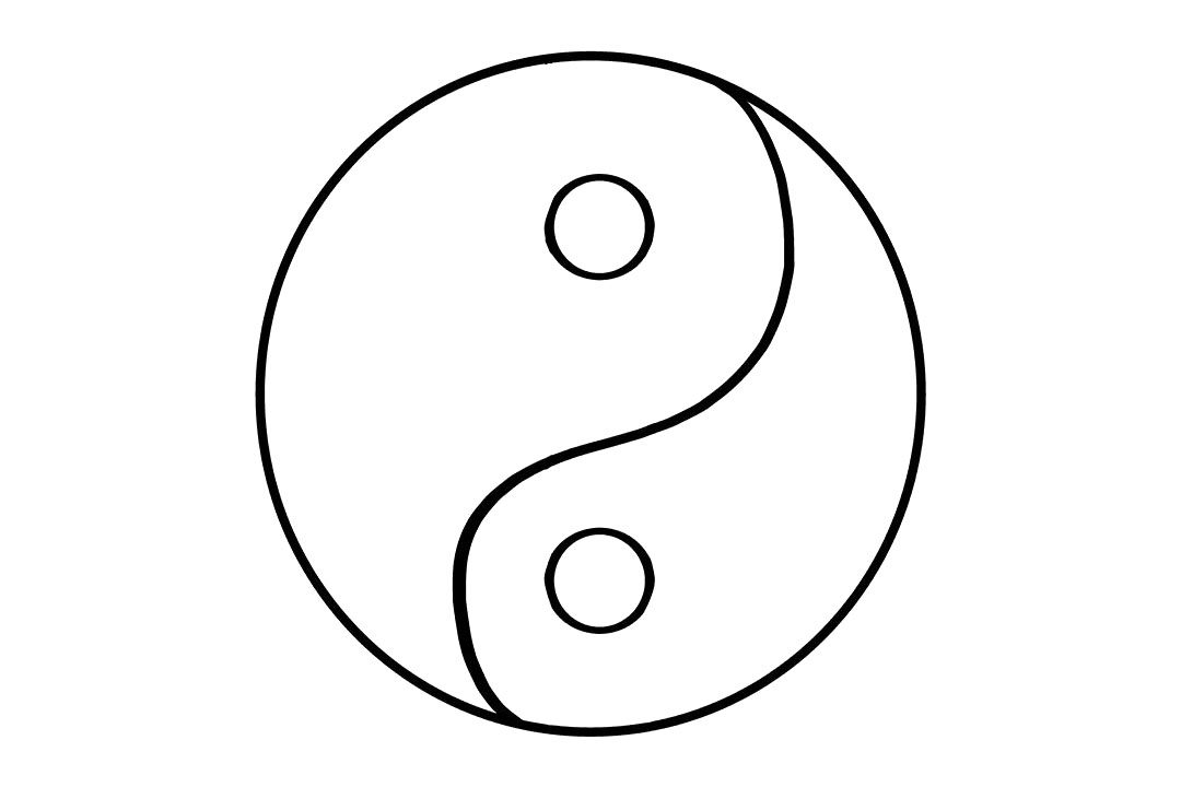 八卦太极图怎么画