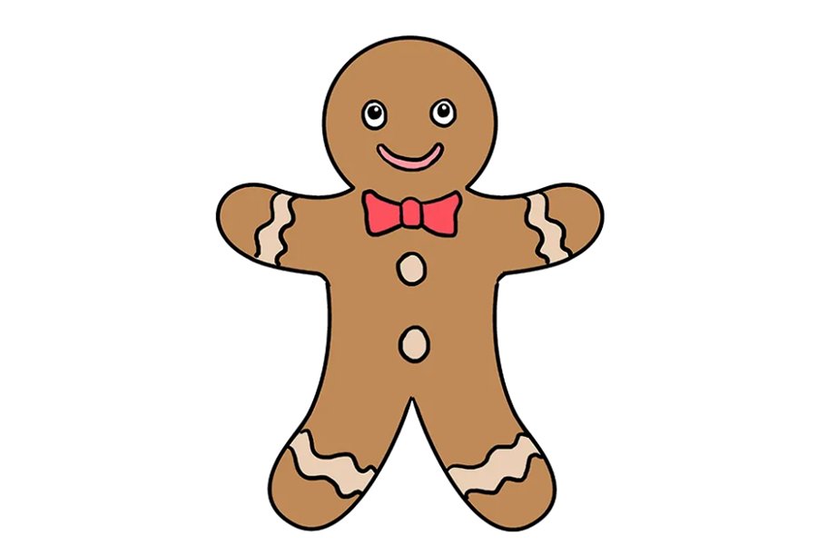 如何画姜饼人