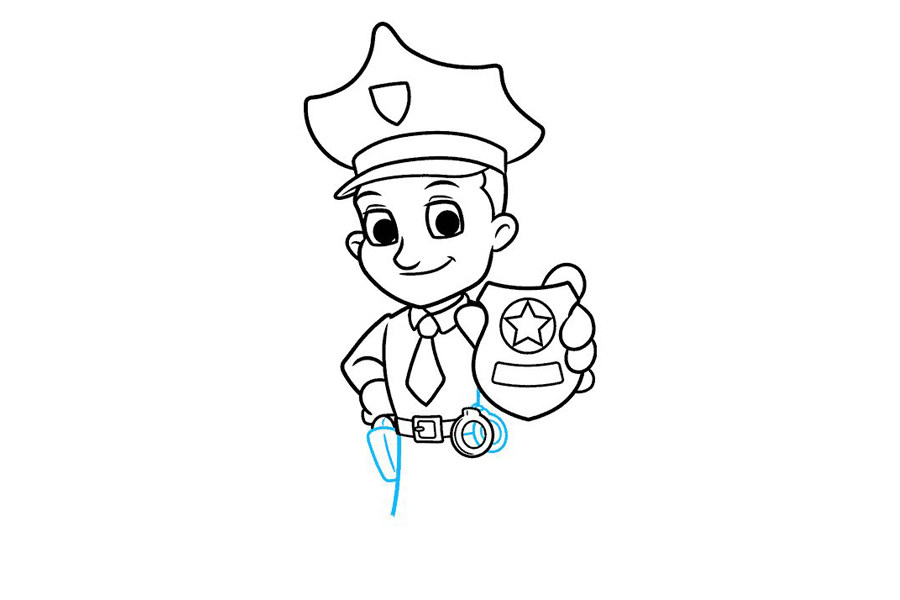 如何画警察