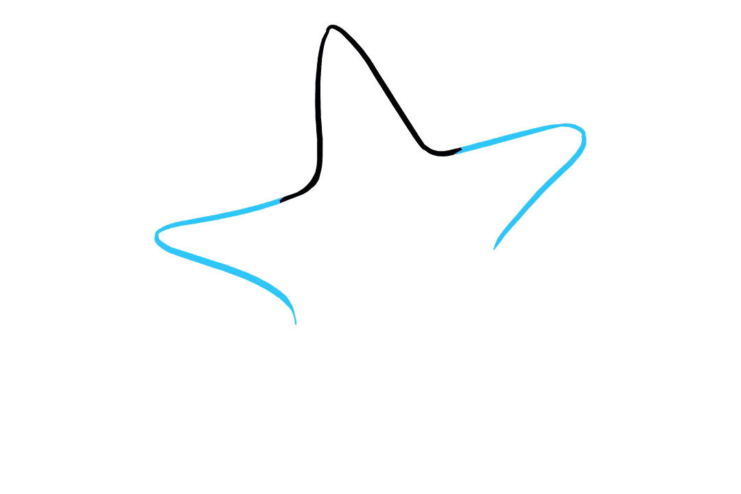 如何画可爱的海星简笔画