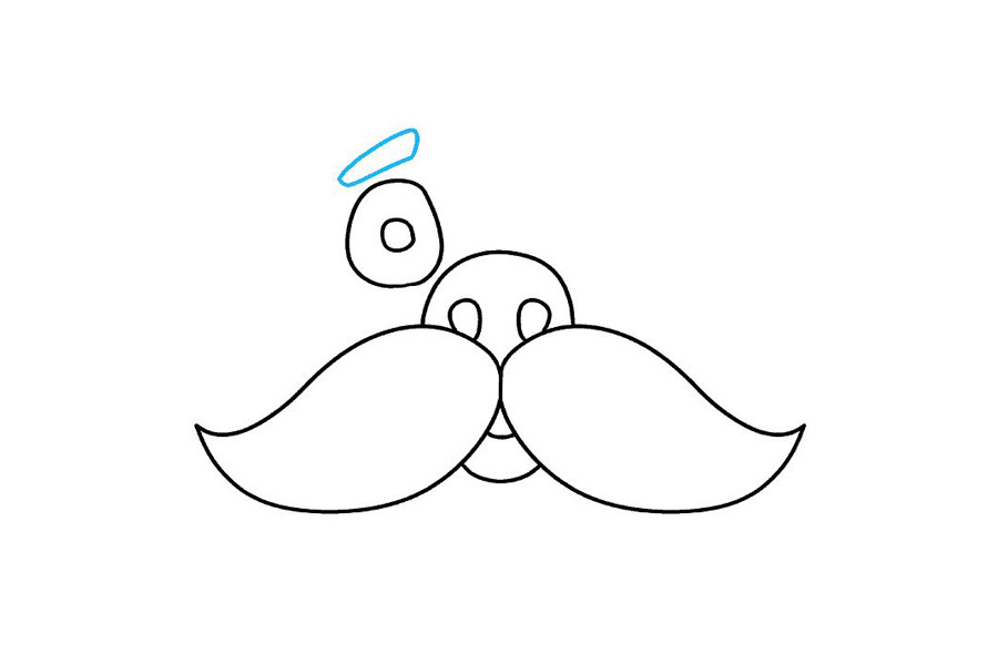 如何画大胡子