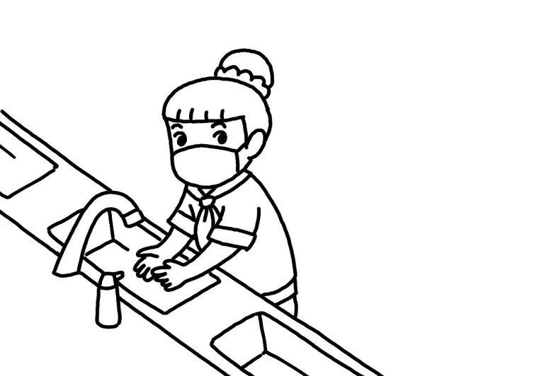 抗疫简笔画 小学生爱护个人卫生怎么画
