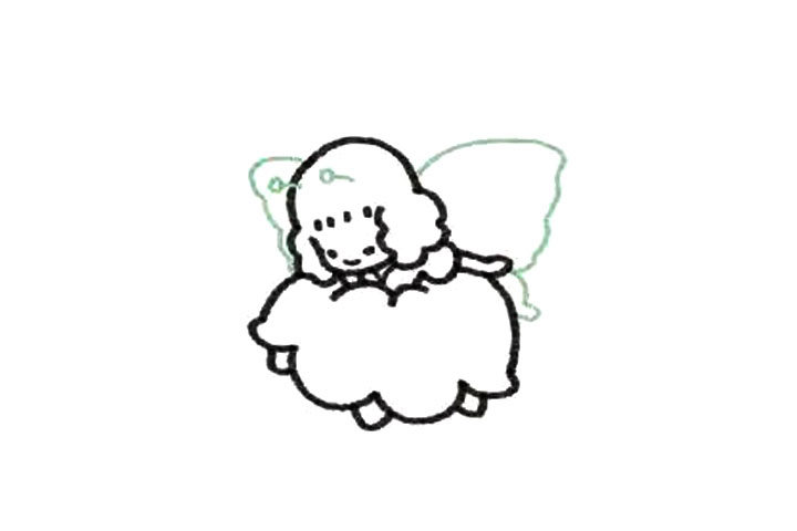 花仙子简笔画画法