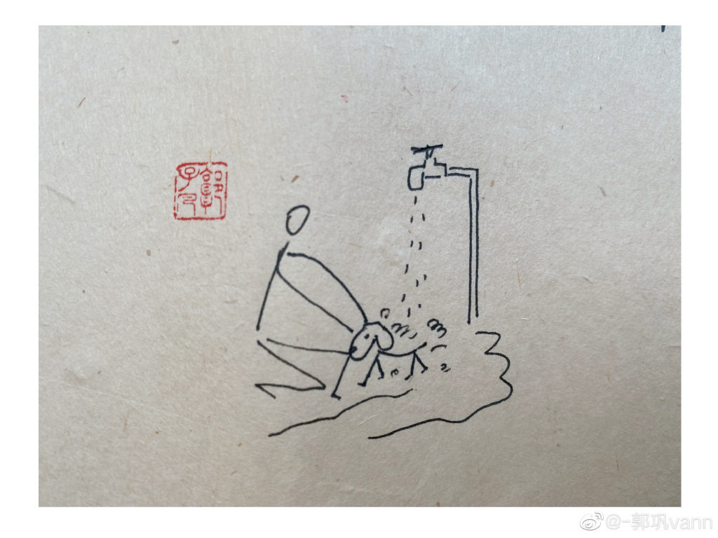 “居家到底胜居官，啼鸟声中昼掩关。​​​​”简笔画图片