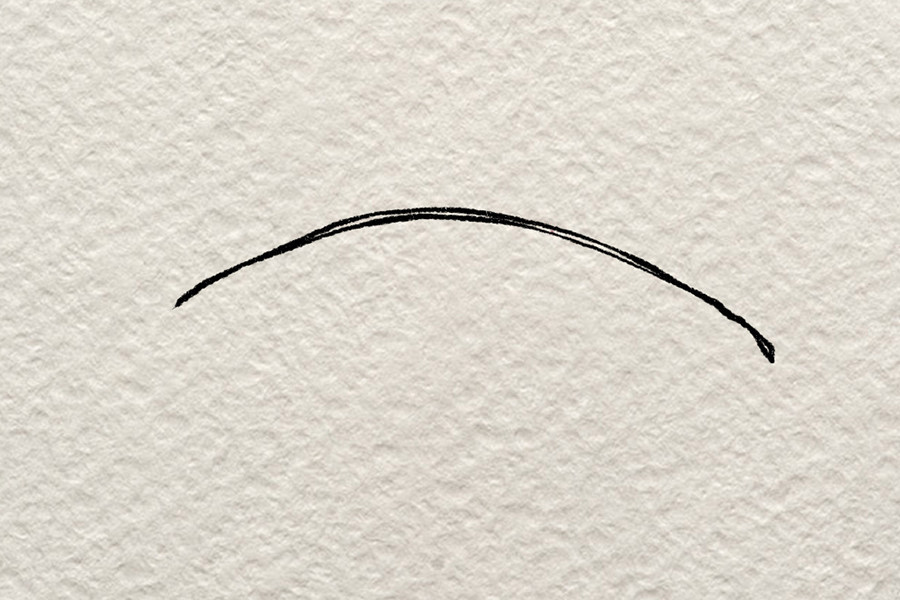 一根羽毛插画简笔画步骤