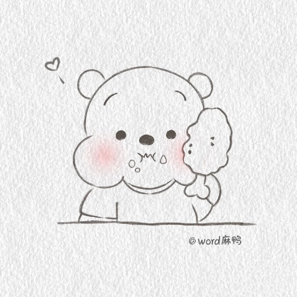 一组可爱卡通动物简笔画