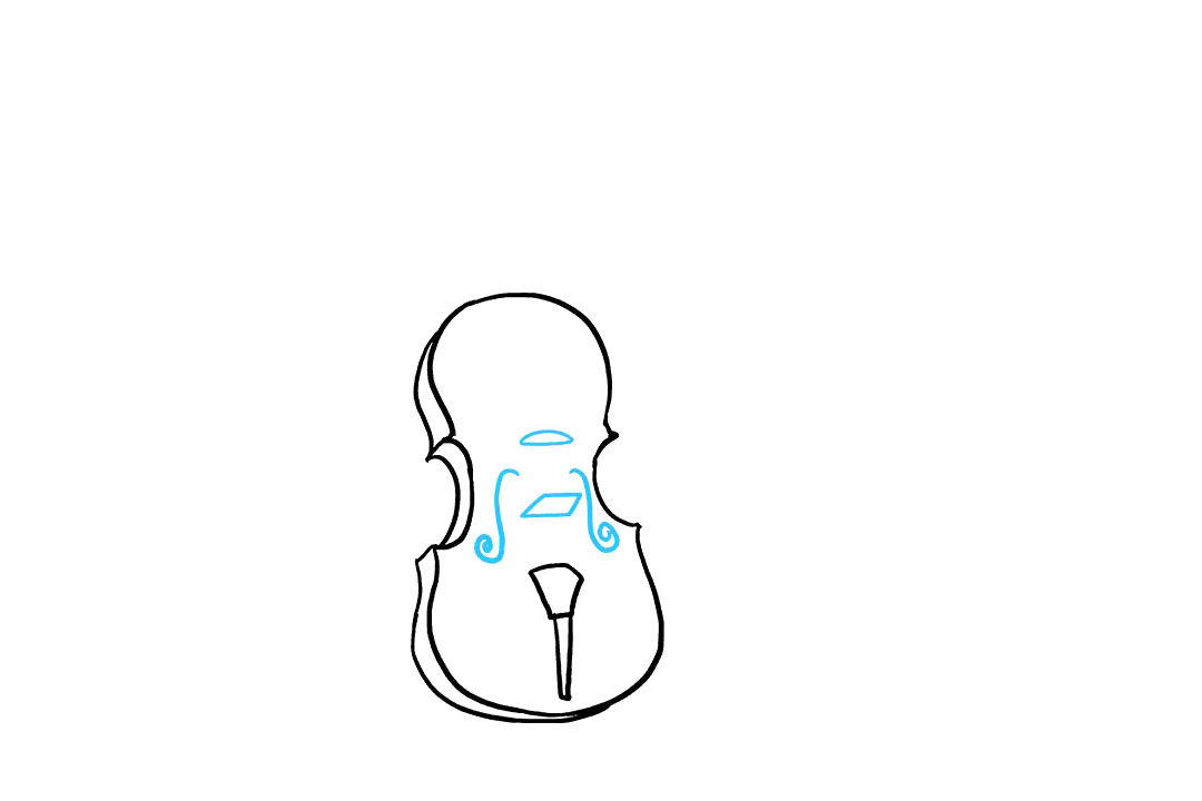 小提琴怎么画