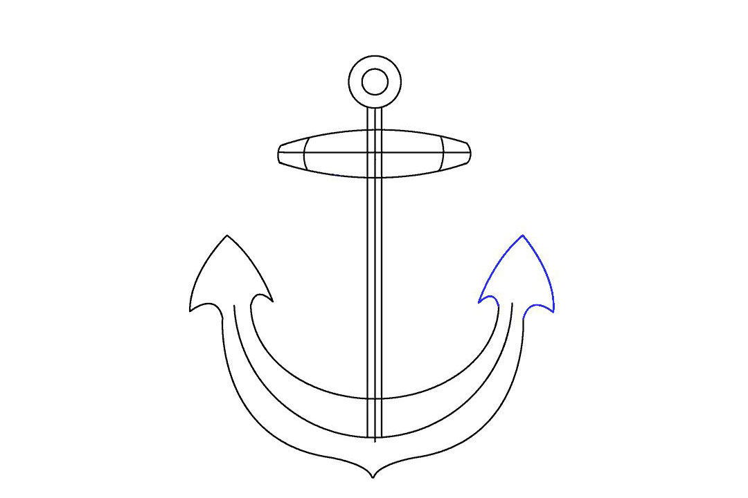 船锚怎么画