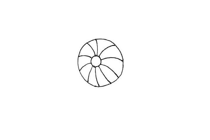 小太阳简笔画画法步骤