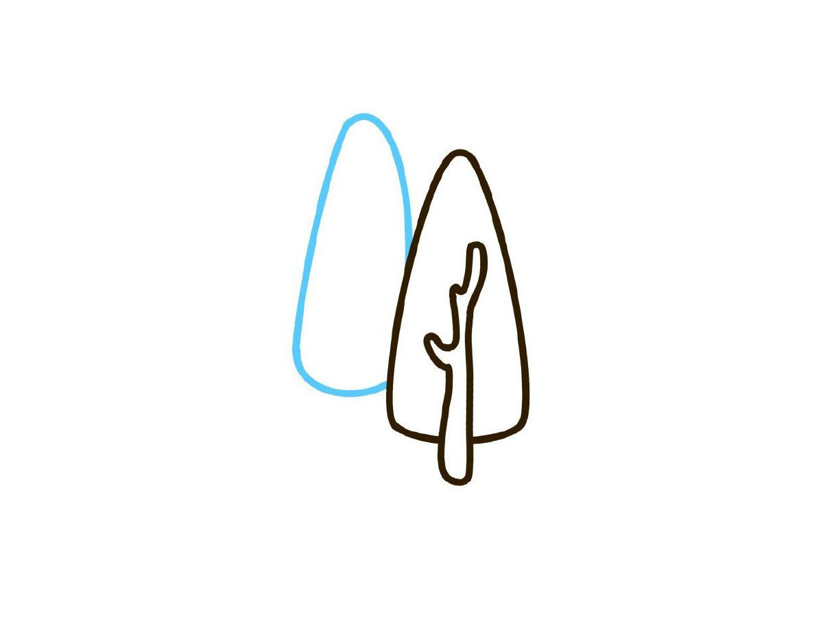 简单小树简笔画画法步骤