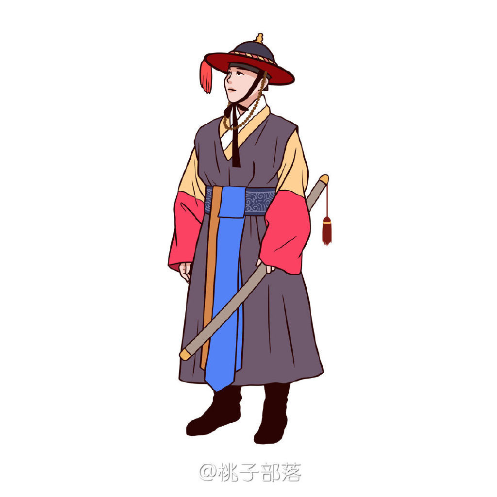 古朝鲜民族服饰卡通画