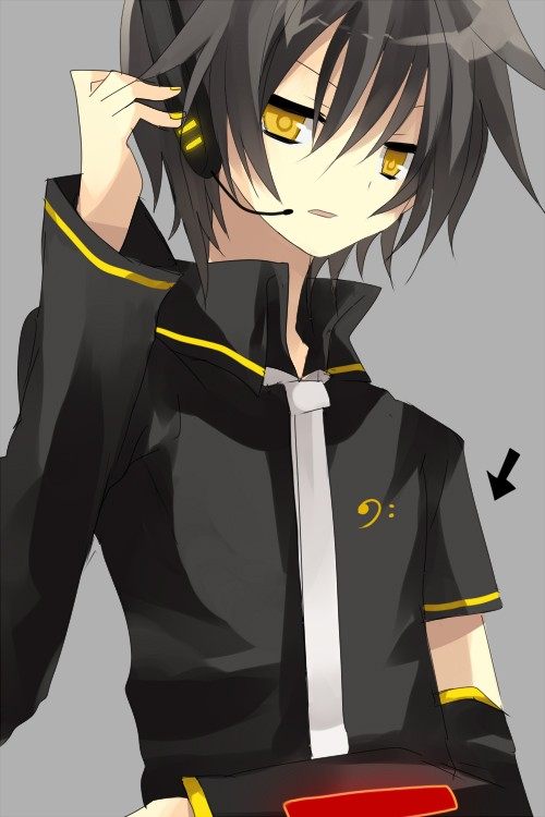 动漫男生线稿+彩色图片