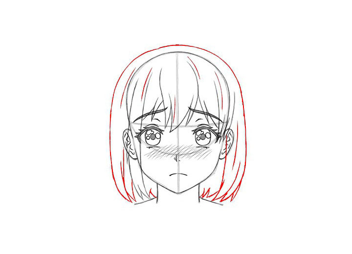 如何画短发女孩漫画图片
