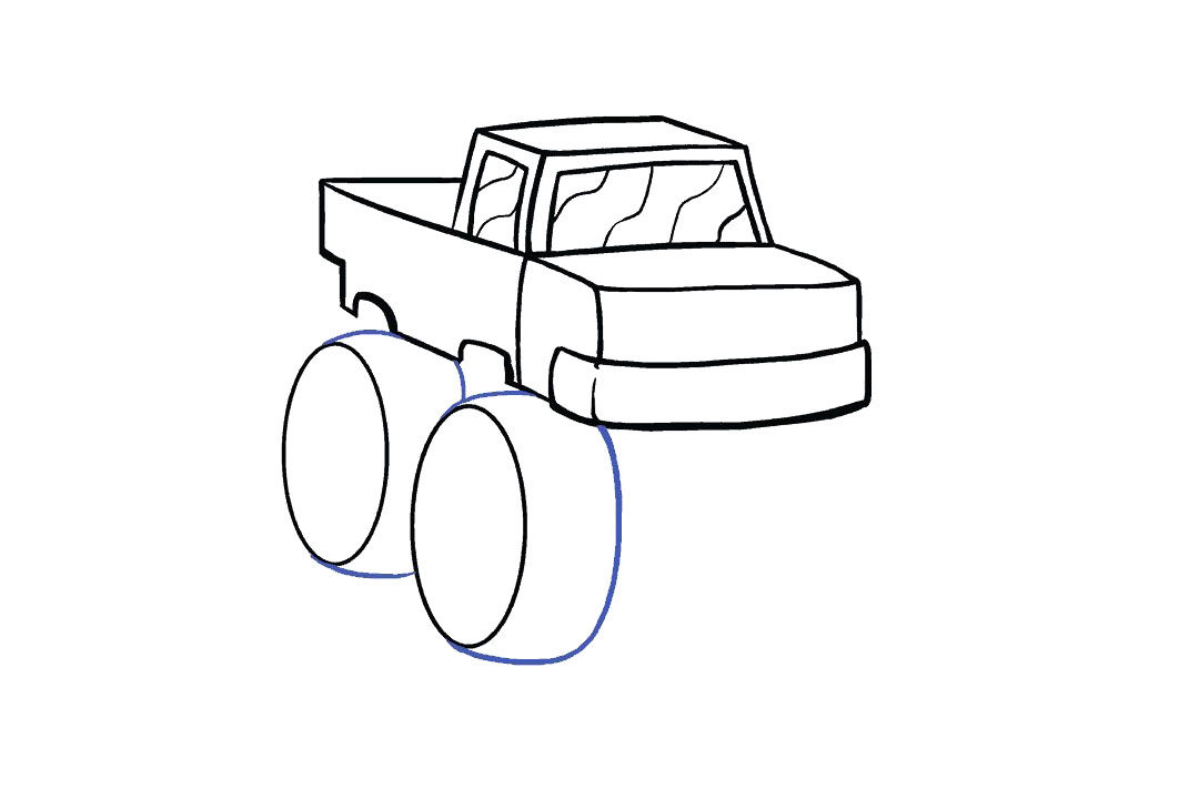 如何画怪物卡车