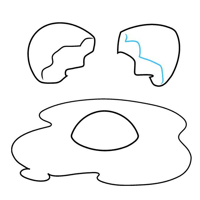 煎蛋怎么画