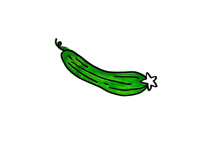 丝瓜怎么画