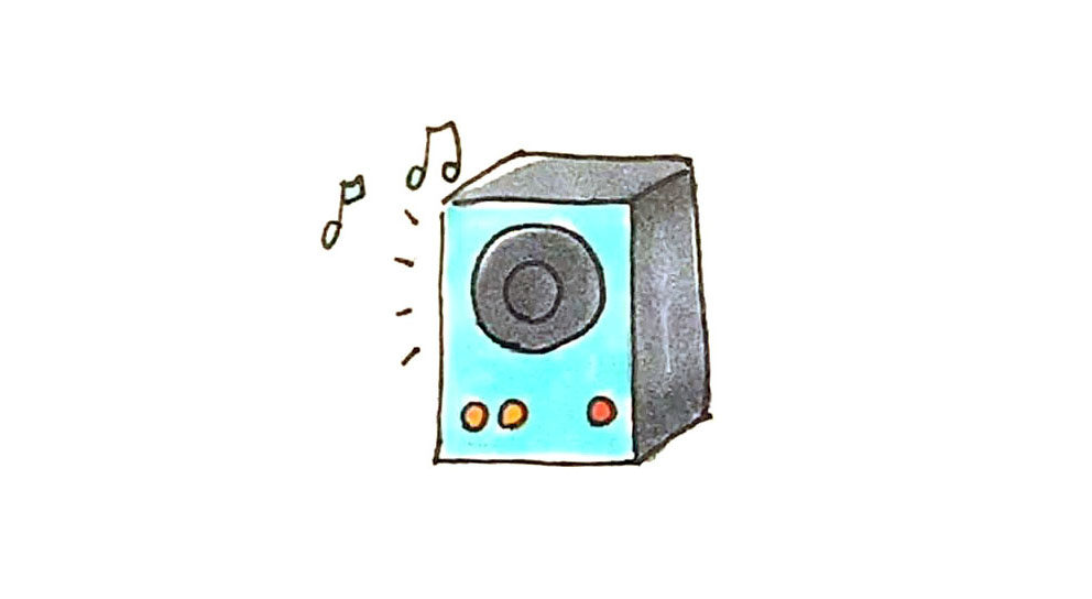 音响简笔画画法