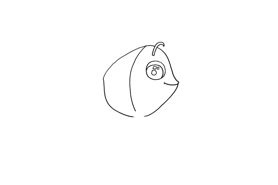 一步一步学画小金鱼