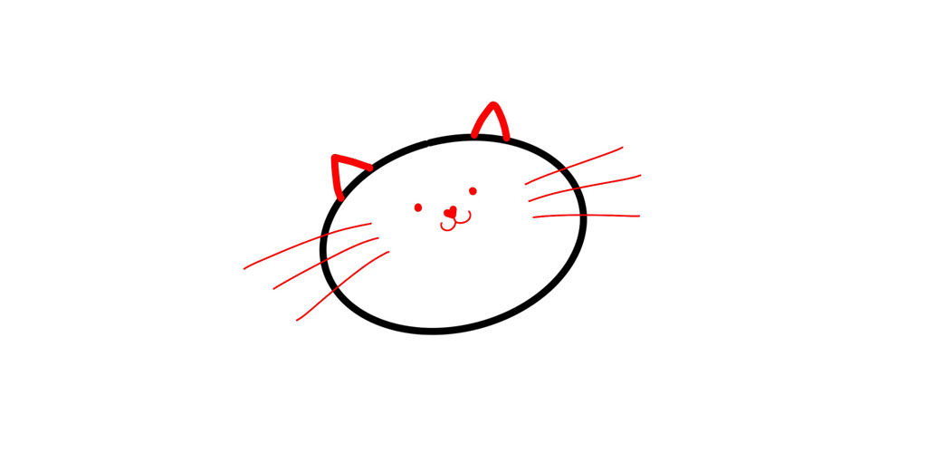 小猫咪简笔画画法教程