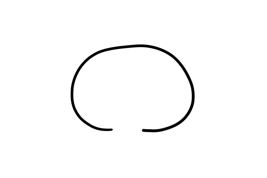 表白的小猫简笔画步骤