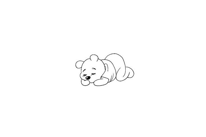 维尼熊简笔画画法教程