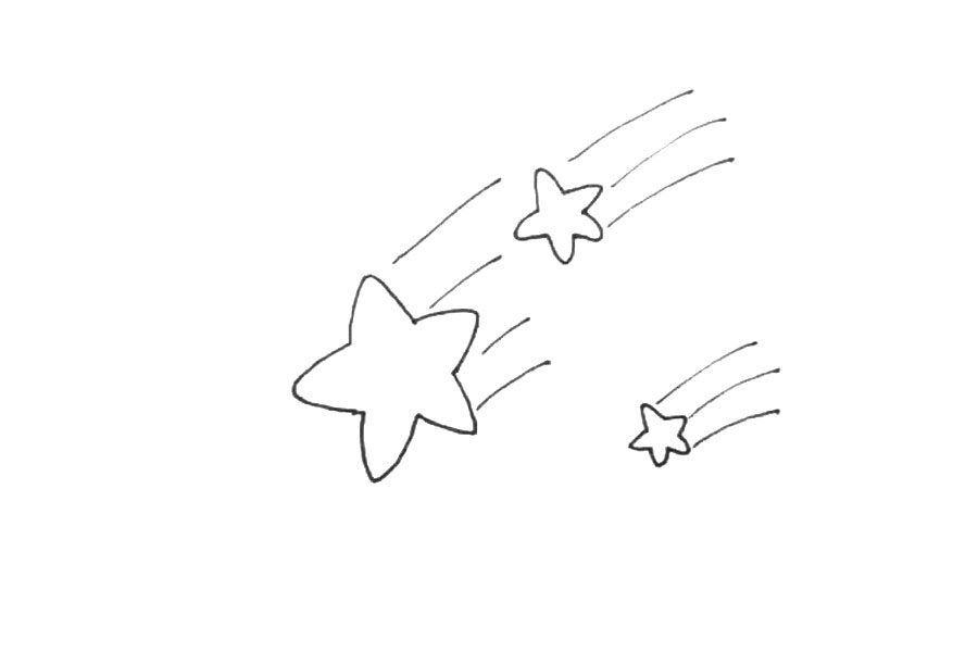 流星简笔画教程