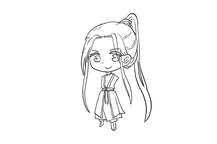 天官赐福花城简笔画
