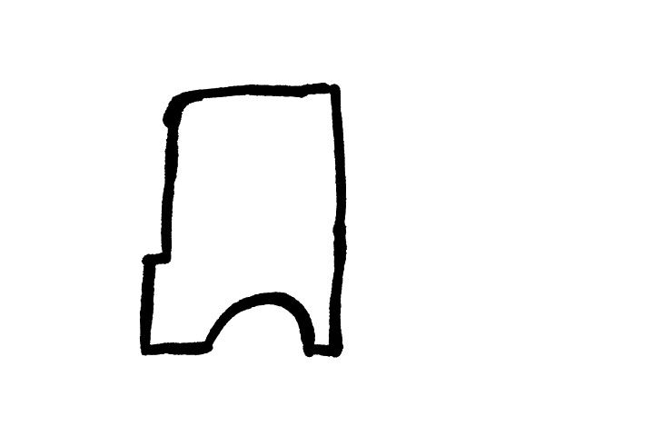 小货车简笔画画法步骤