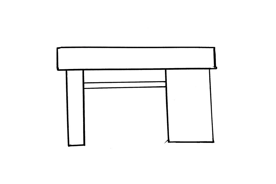 办公桌怎么画