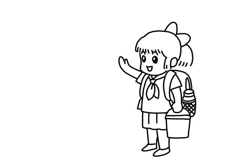 一起来画开学季简笔画吧