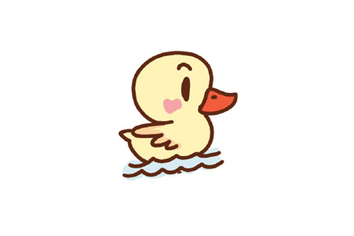正在游泳的鸭子简笔画画法