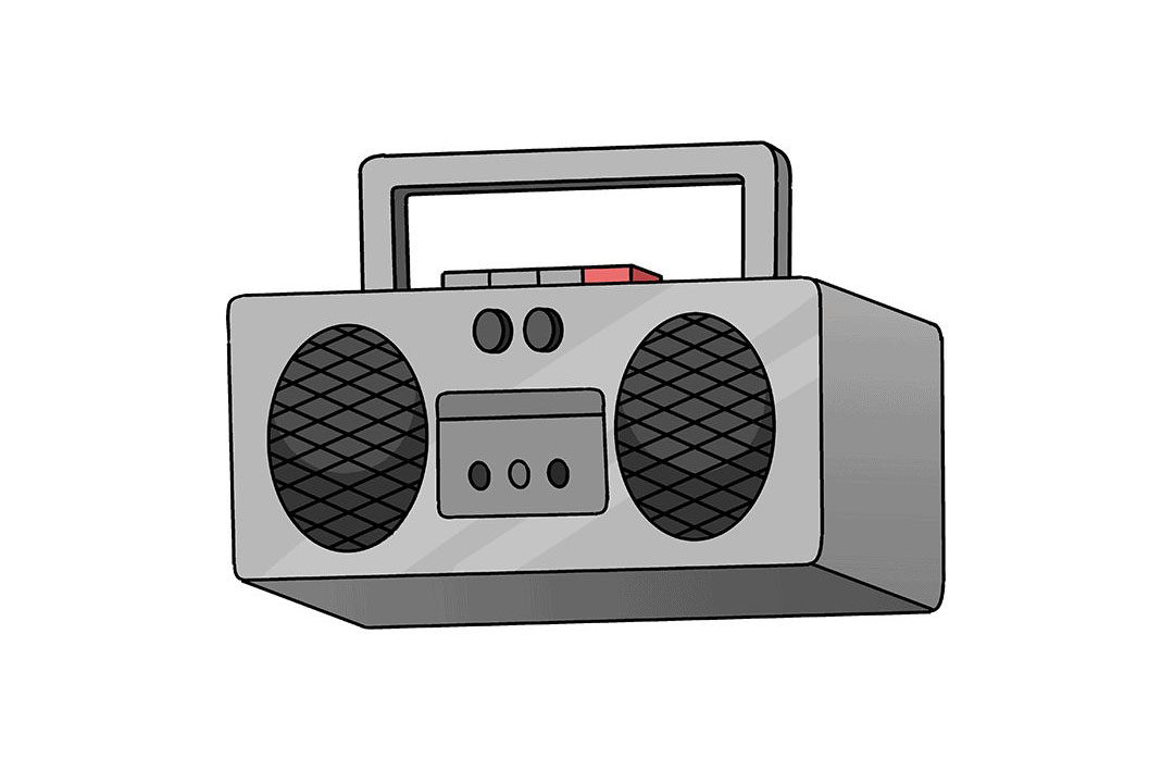 录音机怎么画