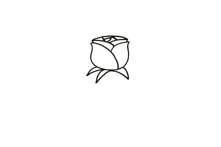怎么画玫瑰花简单