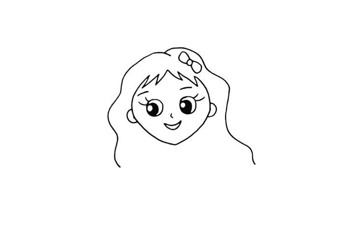 美人鱼简笔画画法教程