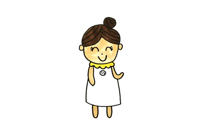 漂亮的妈妈怎么画简单