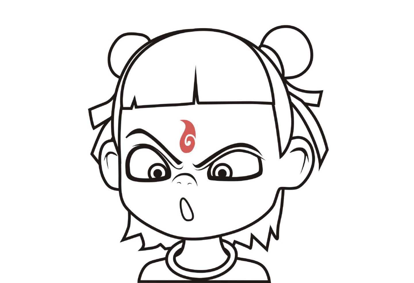 小哪吒简笔画教程
